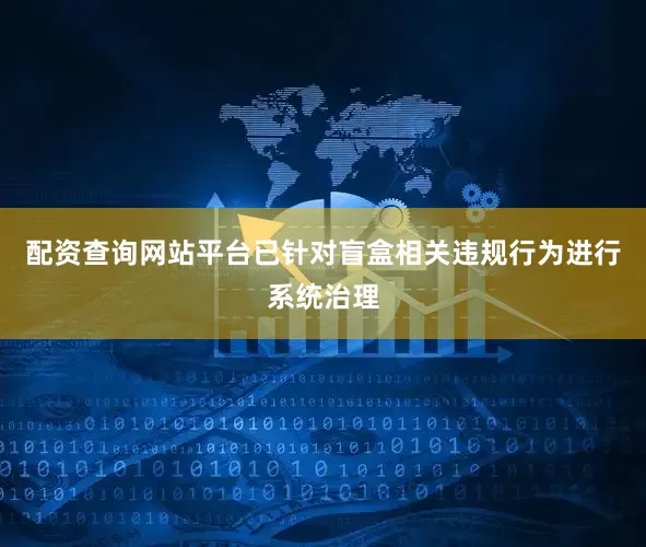 配资查询网站平台已针对盲盒相关违规行为进行系统治理